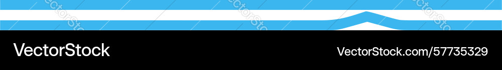 Simple straight horizontal line divider element Vector Image