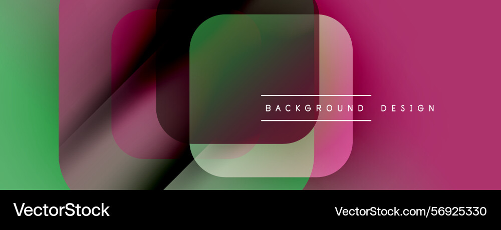 Abstract geometric shapes overlap creating vector image