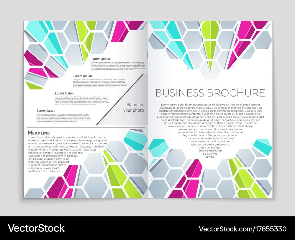 Abstract layout background set for art Vector Image