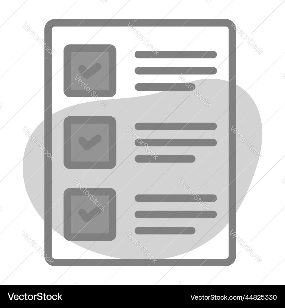 Checklist icon user interface as a simple sign Vector Image