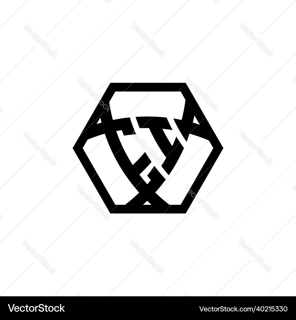 Ei logo monogram triangle shield hexagonal style Ei logo monogram triangle shield hexagonal style Vector Image