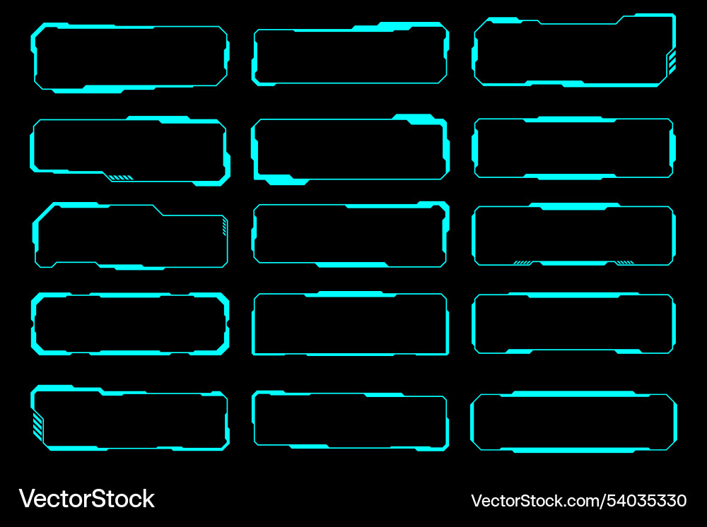Frame futuristic interface cyberpunk design Frame futuristic interface cyberpunk design vector image