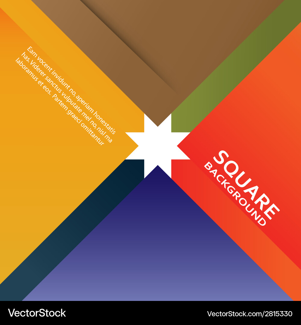 Large colored boxes with blank space for text vector image