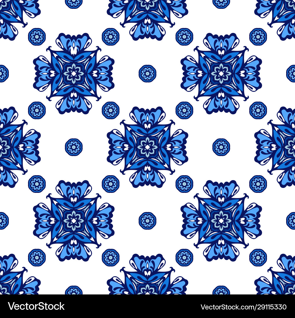 Tiled ethnic pattern for fabric abstract Tiled ethnic pattern for fabric abstract vector image