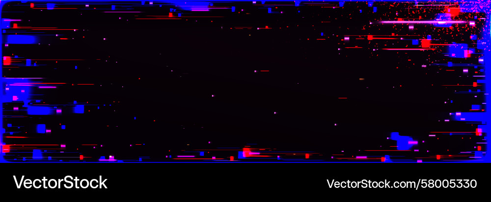 VHS Static Screen Effect Vector Image