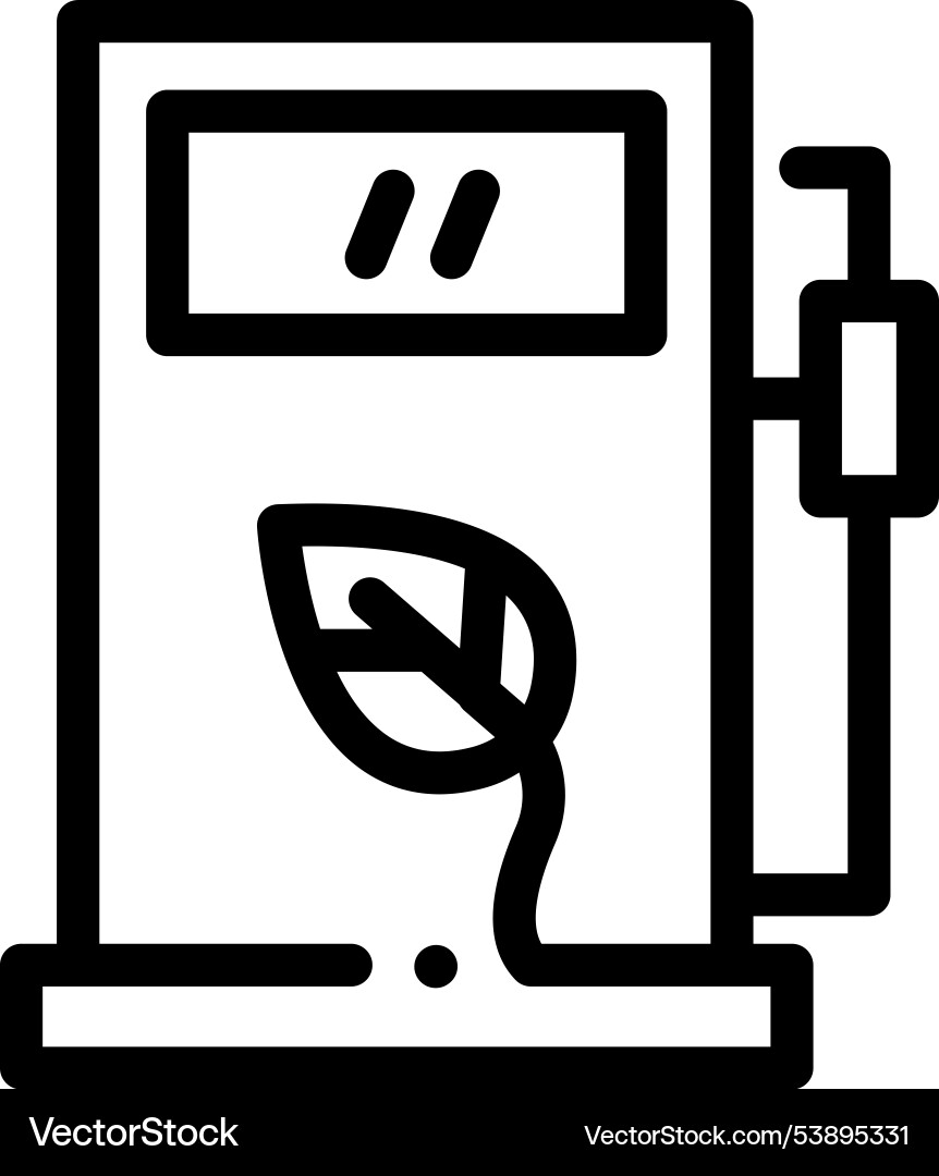 Gas icon thin linear style design isolated Gas icon thin linear style design isolated vector image