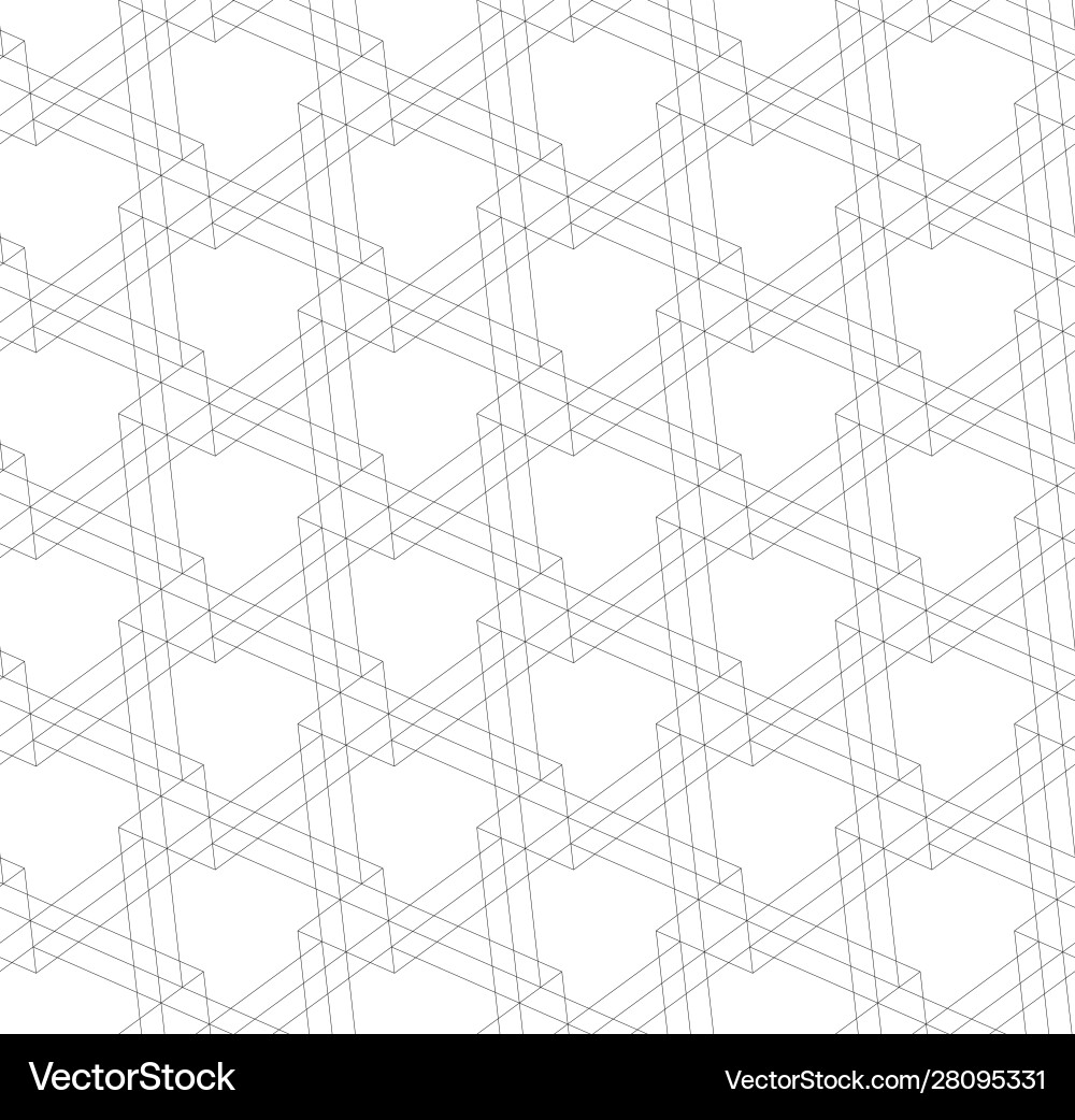 Linear Black Line Pattern vector image