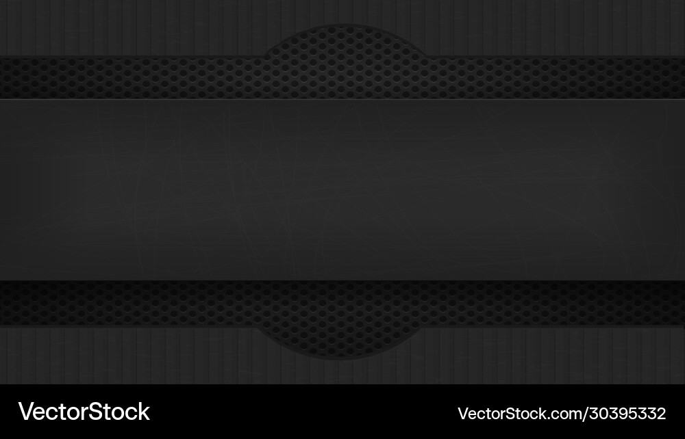 Abstract black frame with dots and lines Vector Image