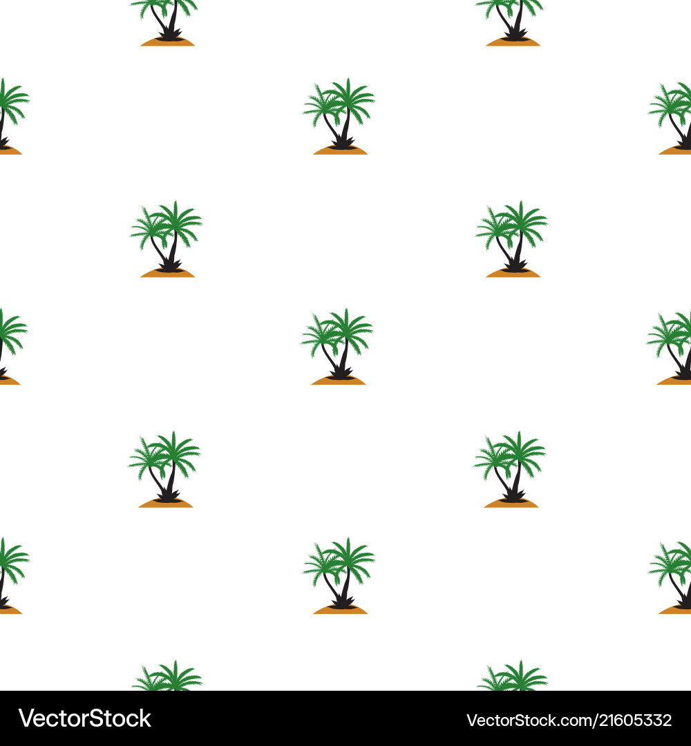 Beautiful palm tree leaf silhouette seamless Vector Image
