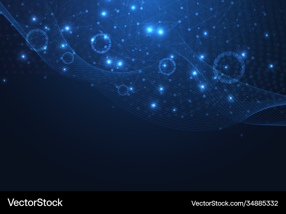 Big data visualization background modern Big data visualization background modern Vector Image