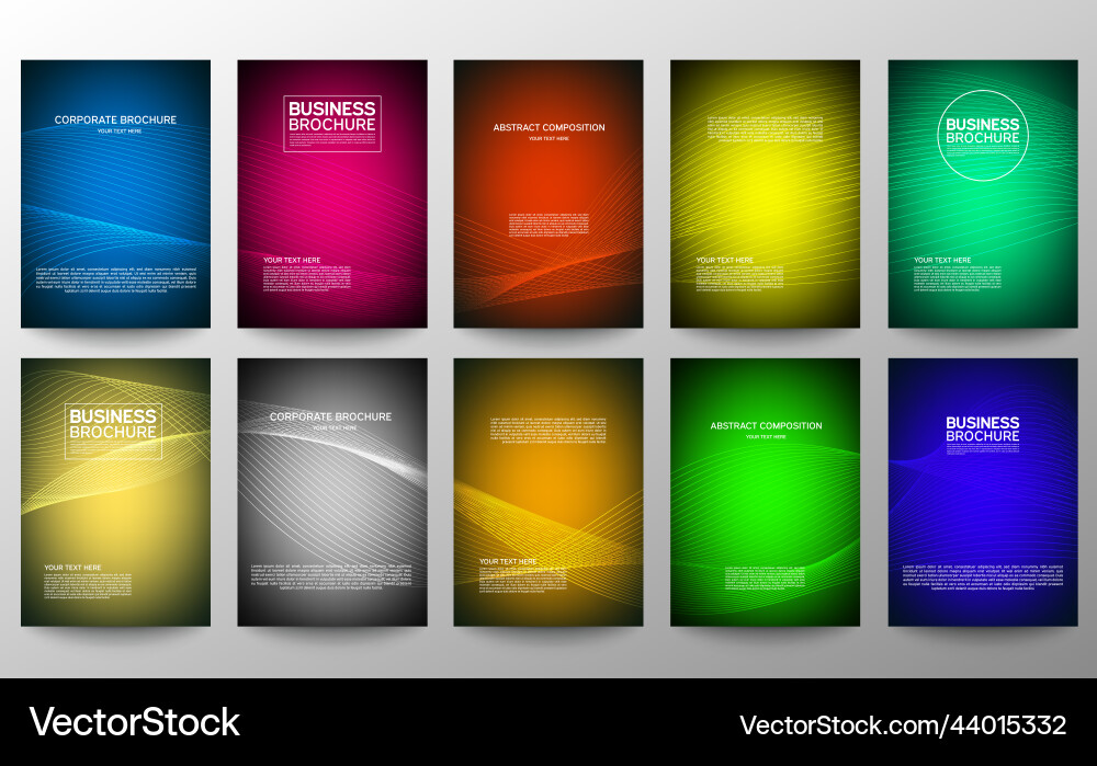 Cover geometric minimal set abstract line pattern Cover geometric minimal set abstract line pattern Vector Image