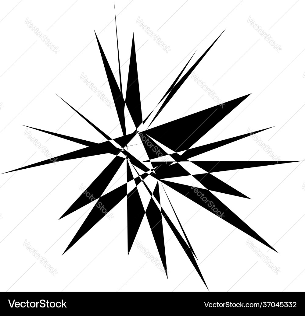 Edgy geometric random amorph amorphous shape Vector Image