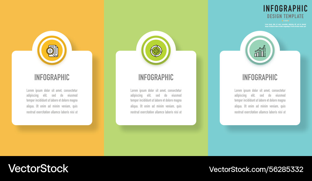 Rectangular infographic for business presentation Rectangular infographic for business presentation vector image