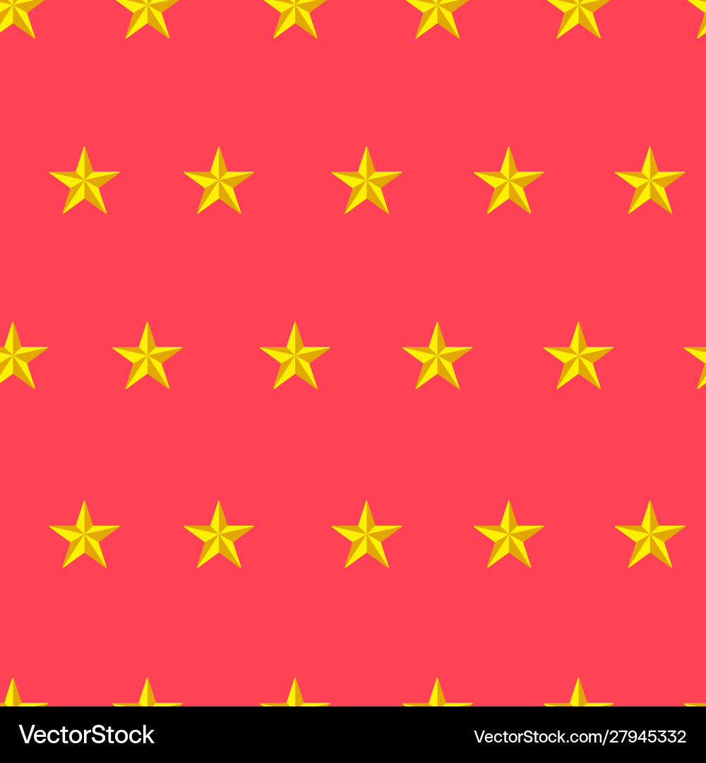 Seamless pattern with stars isolated Vector Image