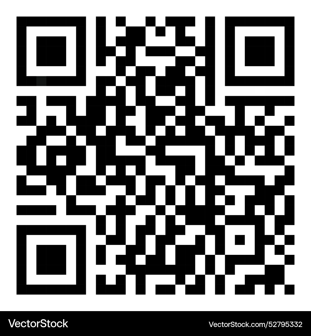 Symbolic qr code icon Vector Image