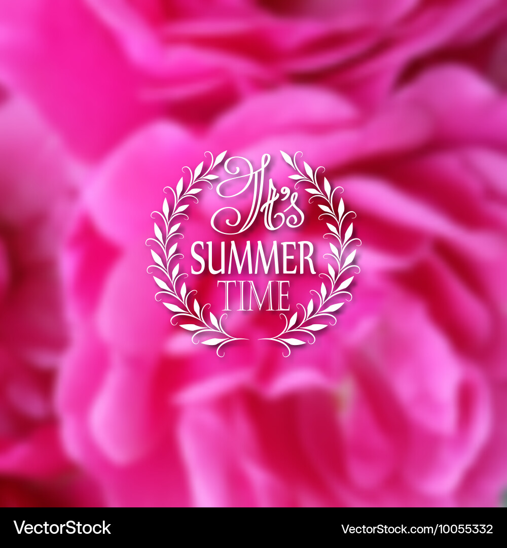 Typographic design with text vector image