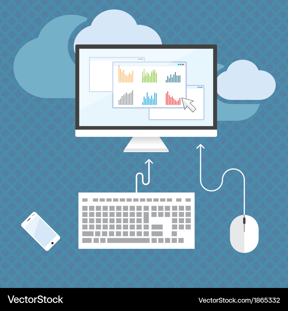Working table Royalty Free Vector Image - VectorStock
