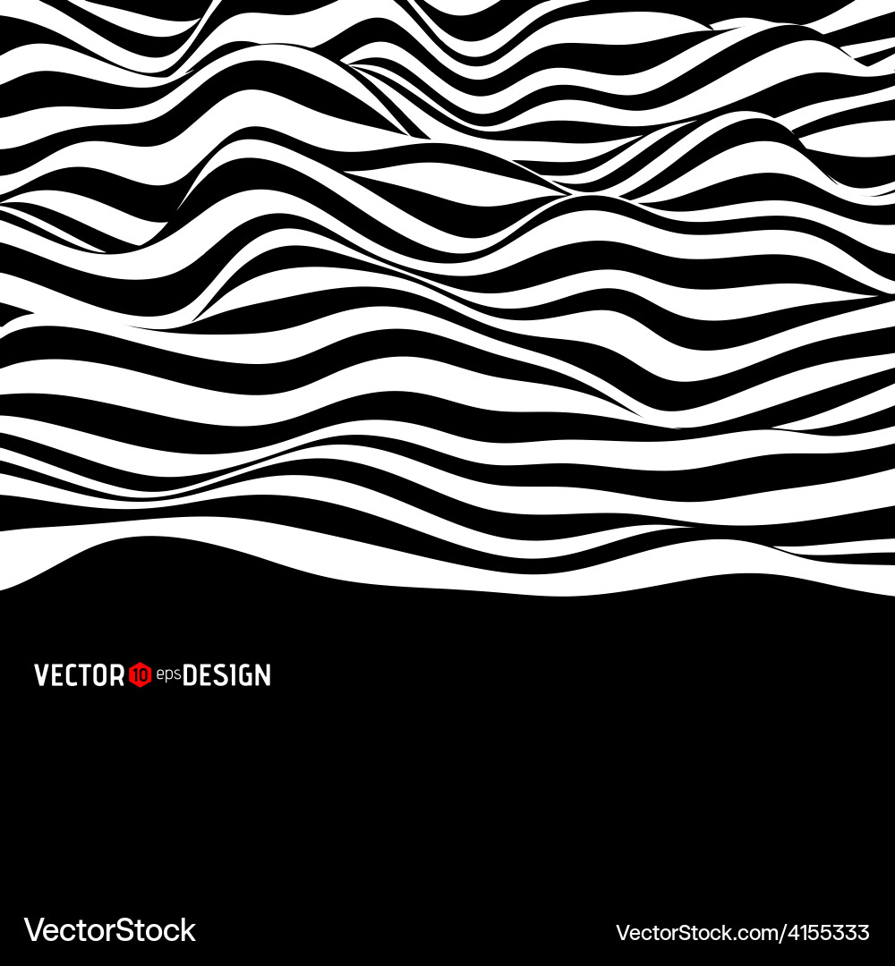 Abstract Wave Pattern Vector Image