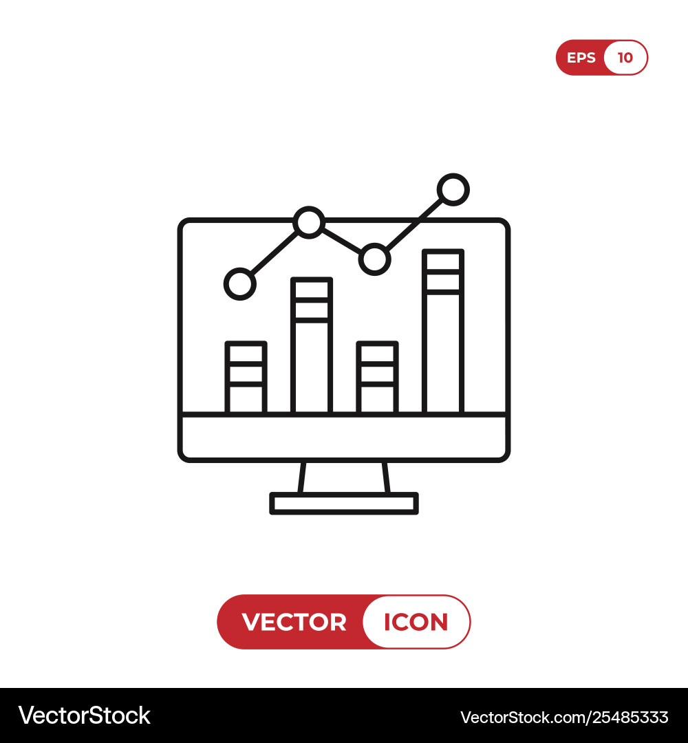 Analytics Data Icon vector image