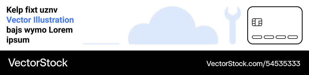 Cloud computing and digital solutions with payment Vector Image