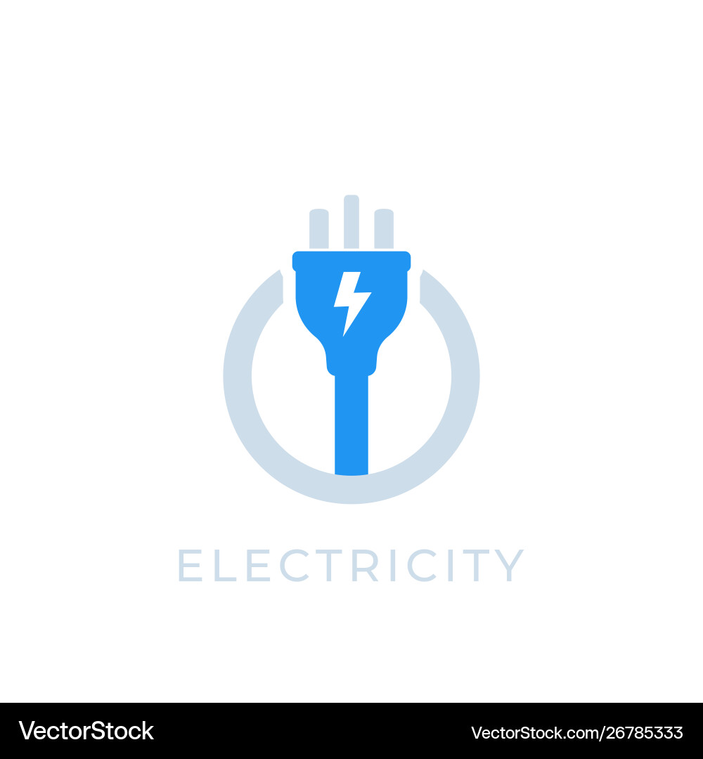 Electric Plug Icon Royalty Free Vector Image - VectorStock