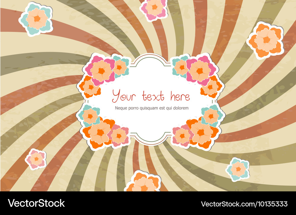 Frame with rays vector image
