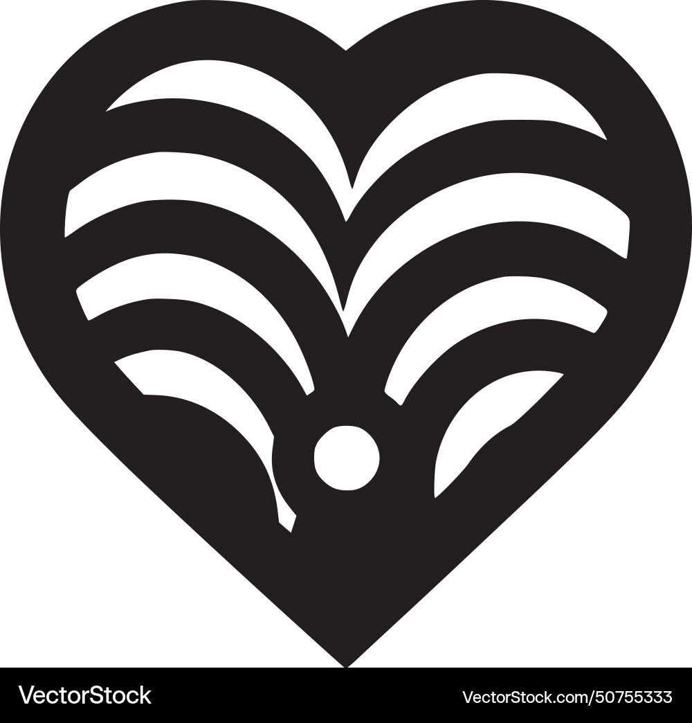 Heart - high quality logo ideal for t-shirt Vector Image