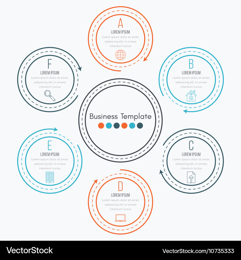Thin line infographic element Vector Image