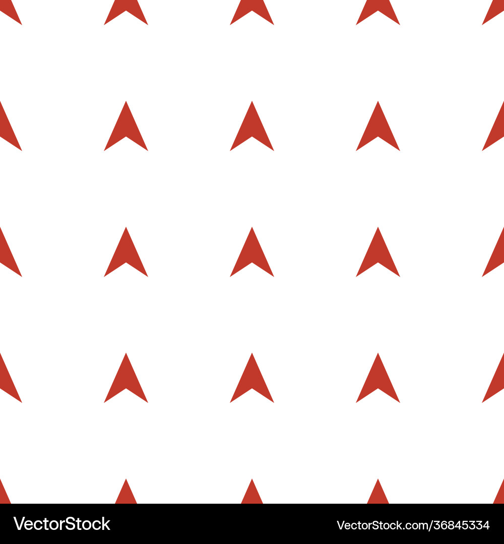 Navigation arrow icon pattern seamless white Vector Image