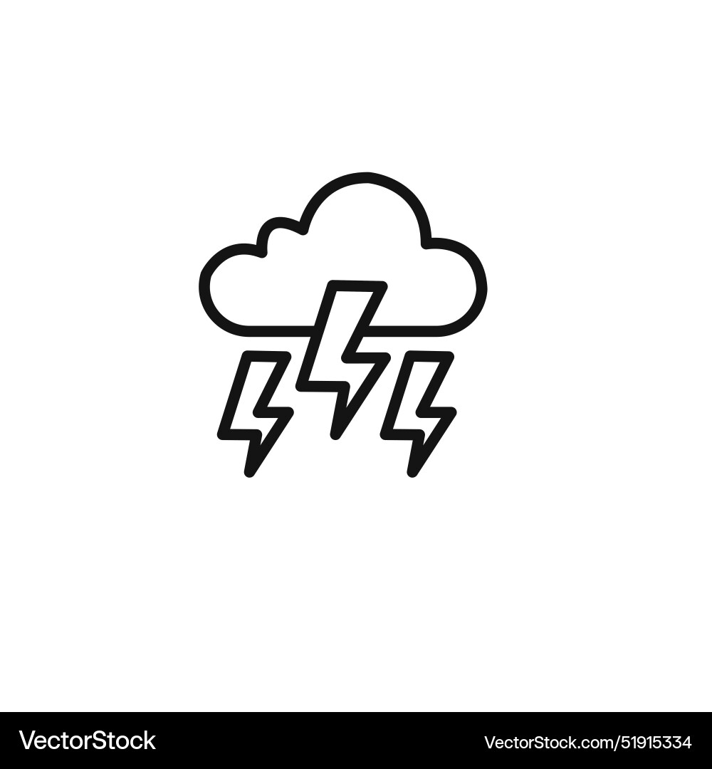 Thunder lightning icon set collection for web Thunder lightning icon set collection for web Vector Image