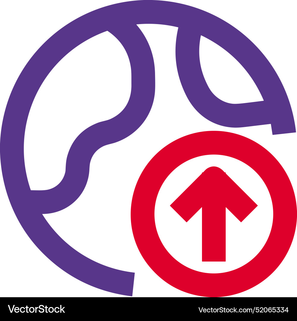 Upload outline icon symbol image Upload outline icon symbol image Vector Image