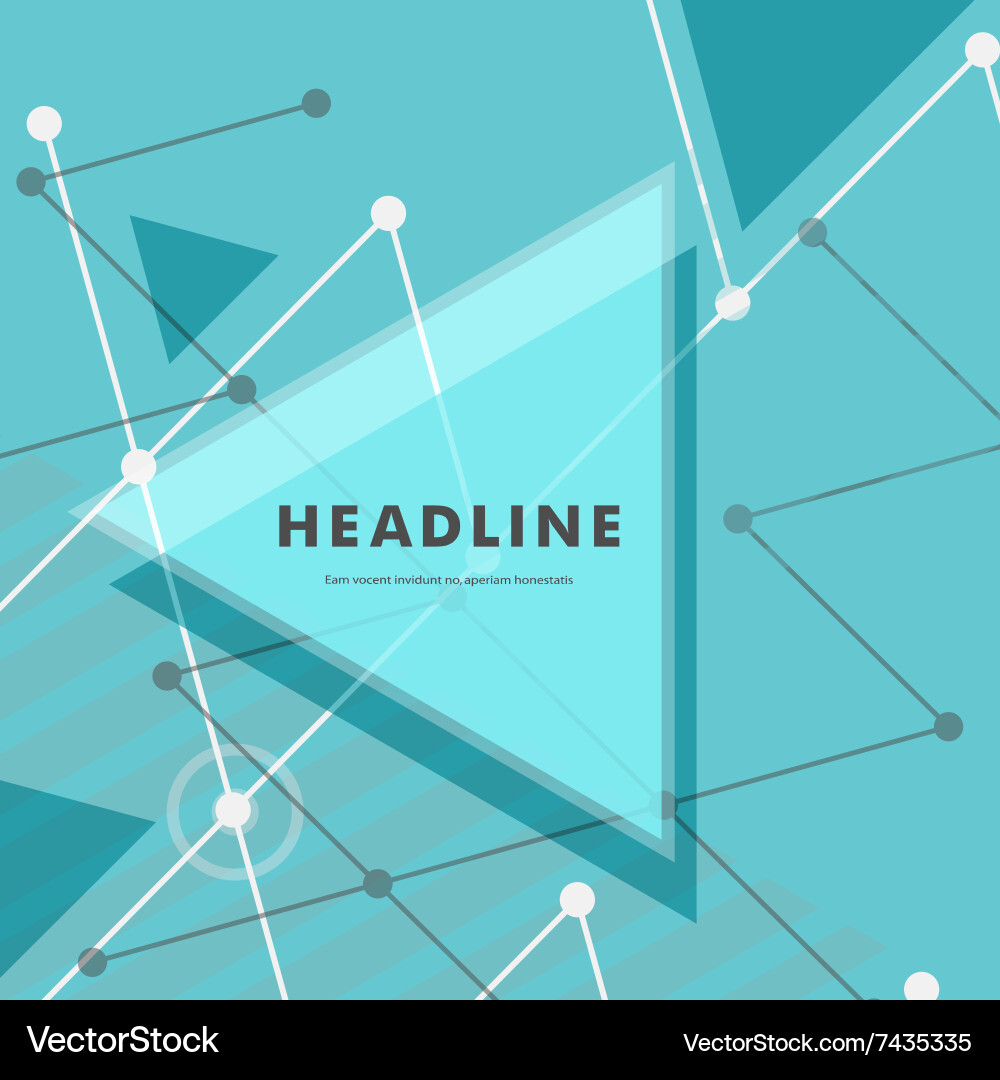 Abstract rapid triangular design Vector Image