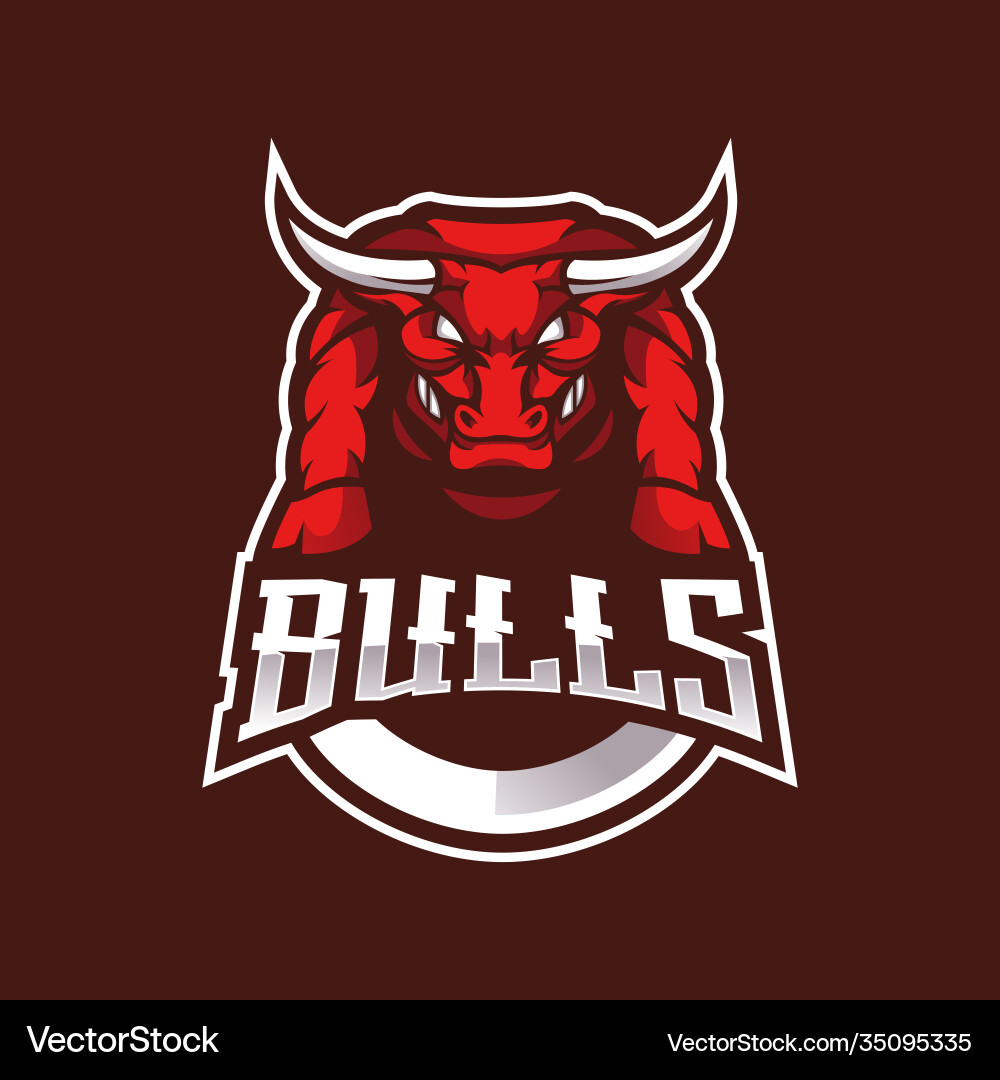 Bull esport logo (35095335) – Royalty-Free Vector | VectorStock, image size:1000x1080