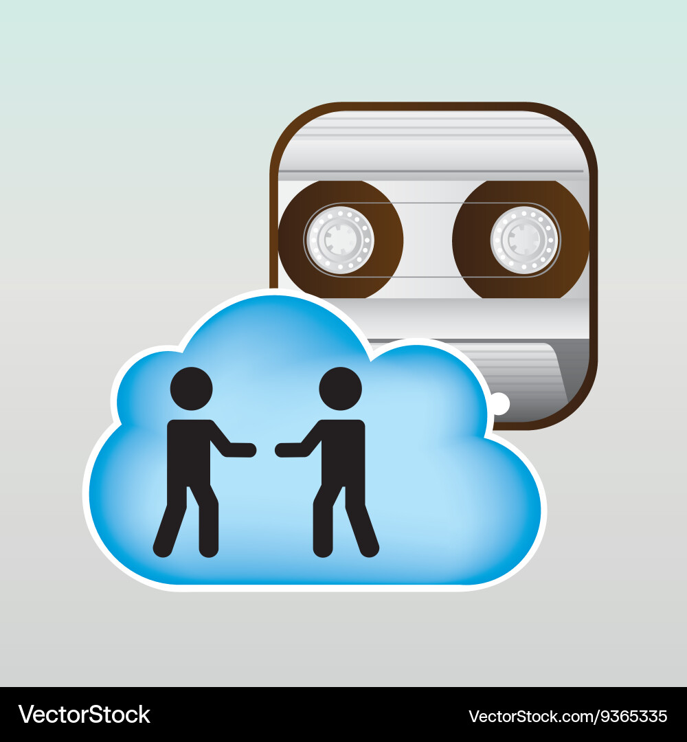 Cloud computing design Vector Image