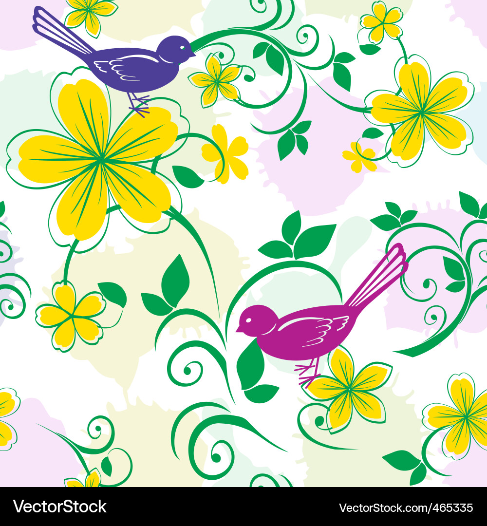 Floral Seamless Pattern vector image