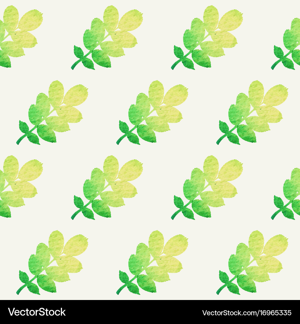 Leaf Seamless Pattern Vector Image