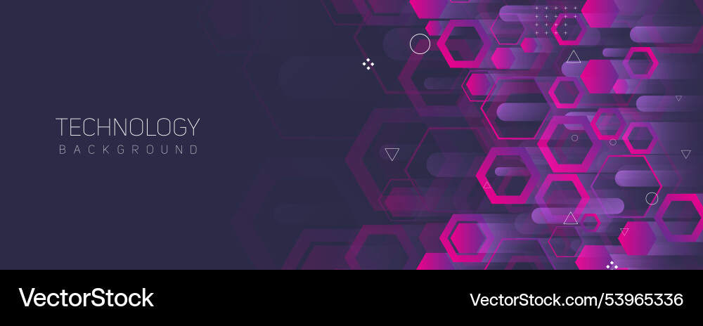 Abstract hexagon geometric technology and science Abstract hexagon geometric technology and science vector image