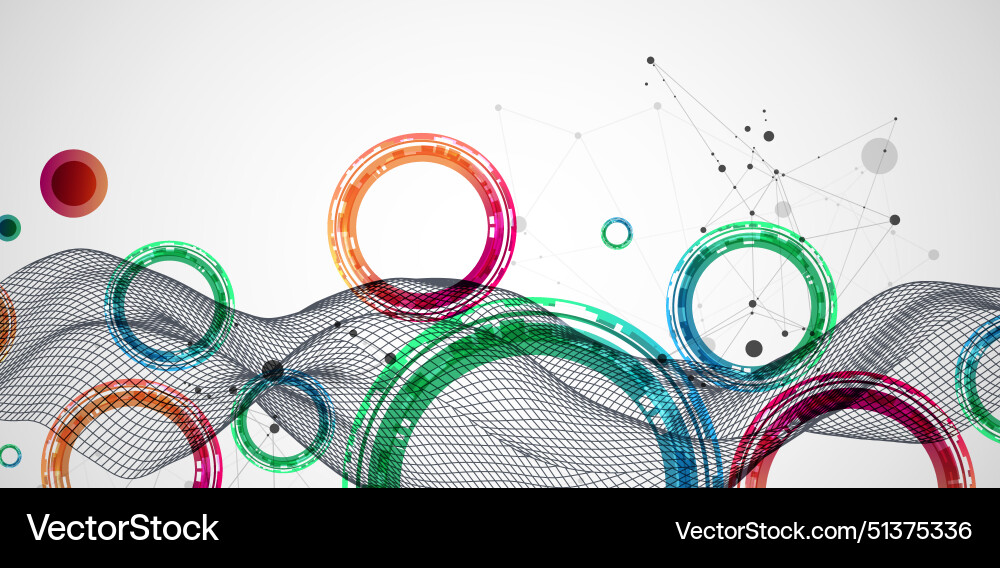 Abstract wave is made in a frame style template Abstract wave is made in a frame style template vector image