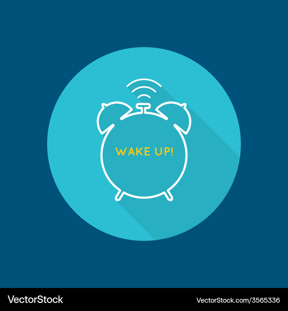 Background with alarm clock vector image