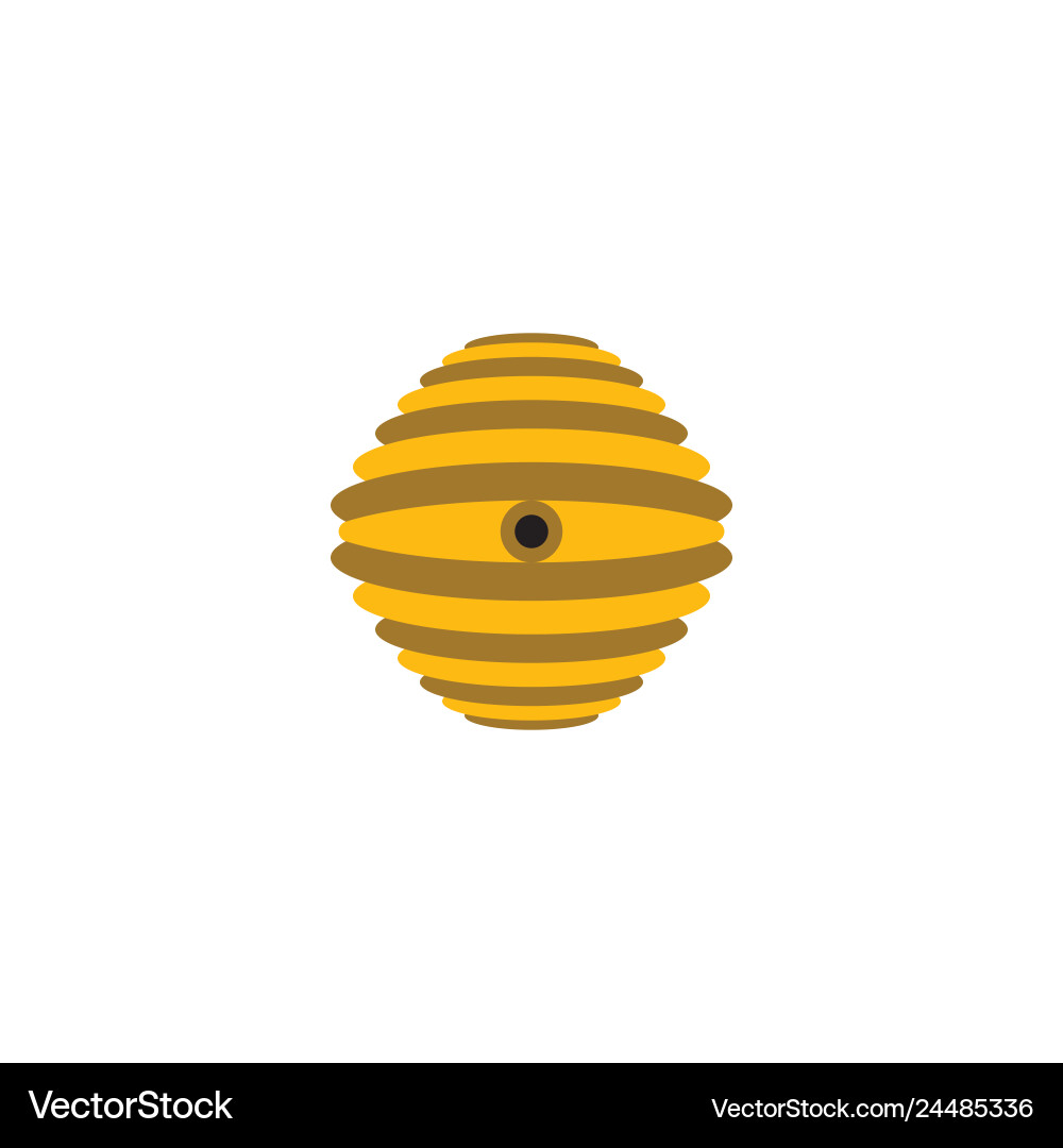 Bee nest logo icon design element – Royalty-Free Vector | VectorStock, image size:1000x1080