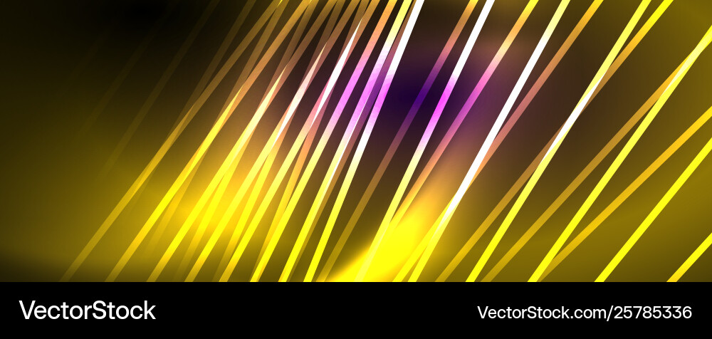 Color light with lines outer space background vector image