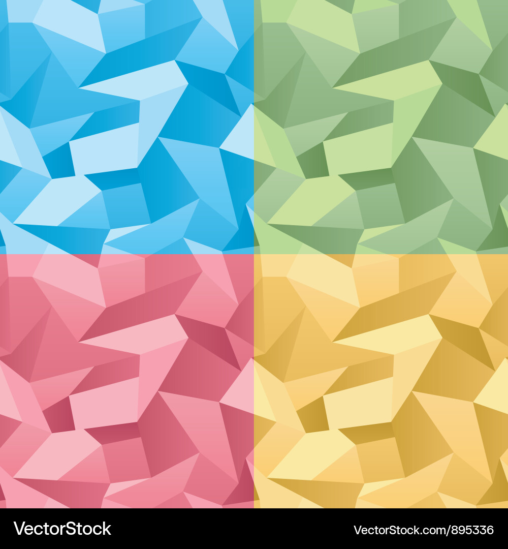 Colored seamless 3d crumpled background Vector Image