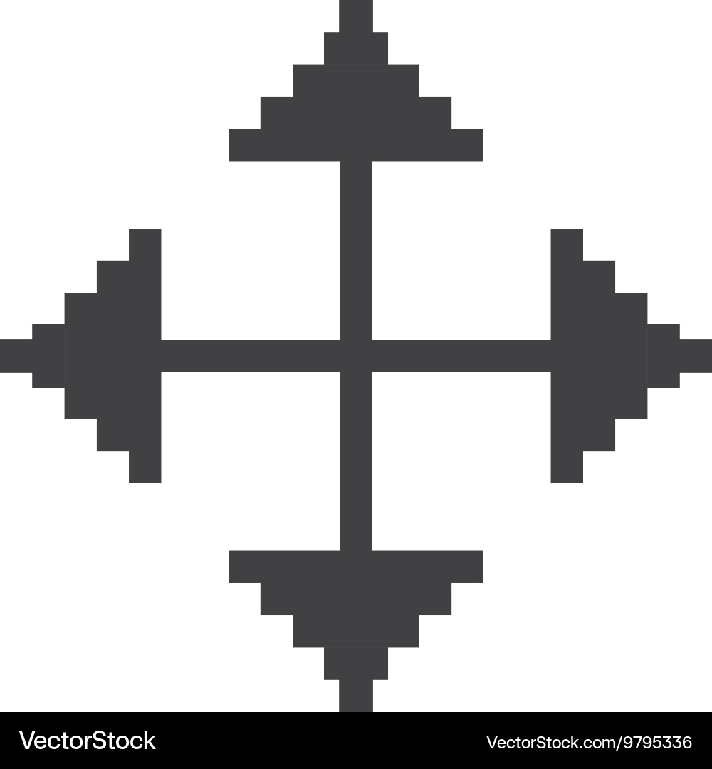 Computer mouse target pointer isolated icon Vector Image