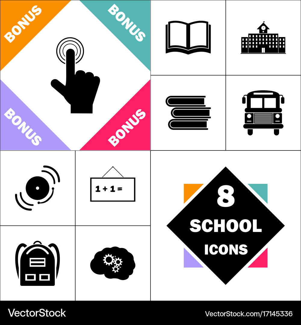 Hand click computer symbol vector image