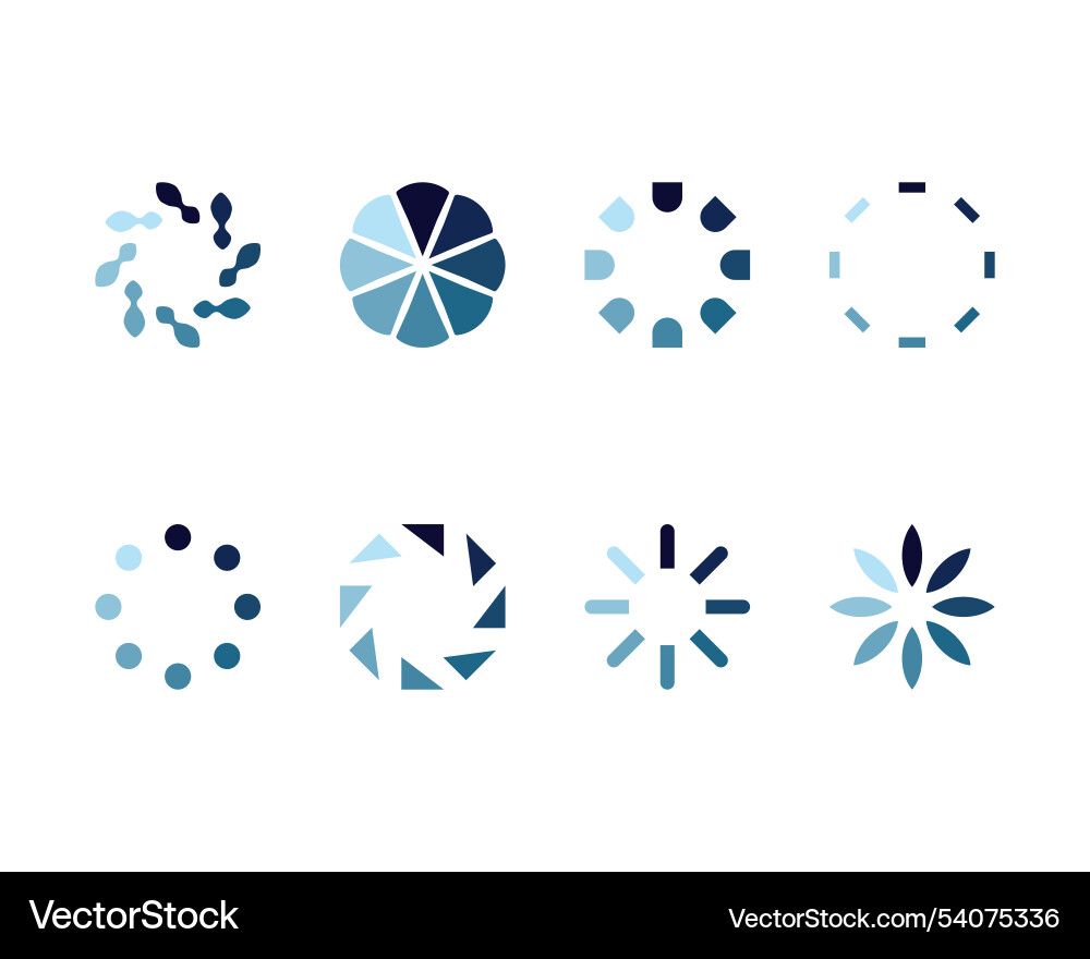Sammlung Ladebar Status-Icon-Set geladen Sammlung Ladebar Status-Icon-Set geladen vektorbild
