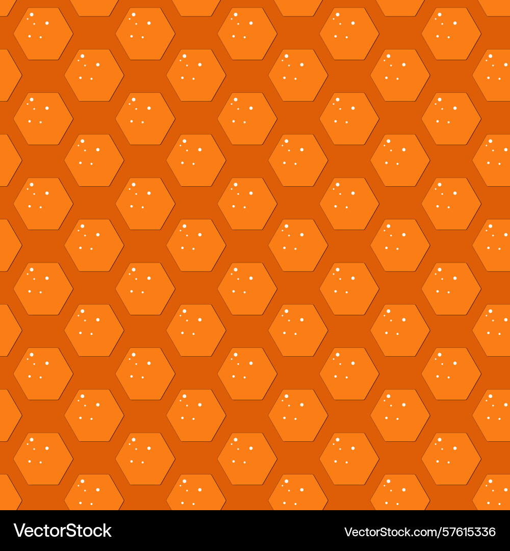 Seamless hexagon pattern with honeycomb Seamless hexagon pattern with honeycomb Vector Image
