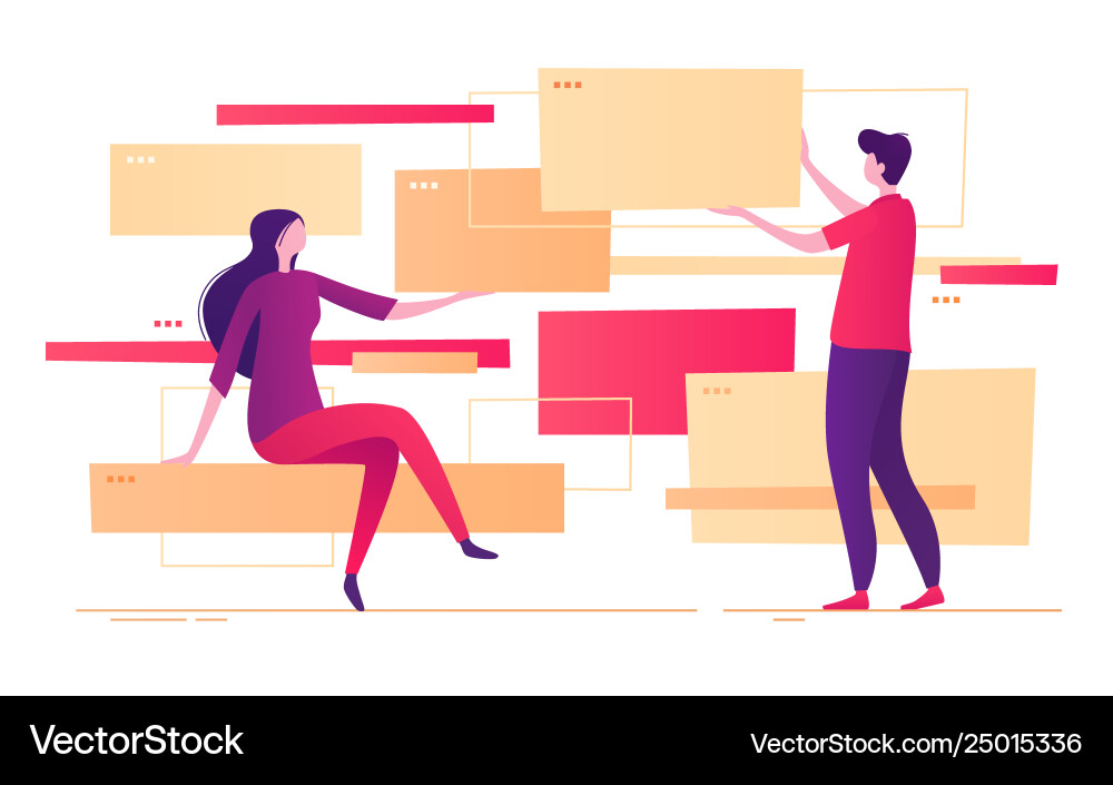 Website Development Concepts vector image