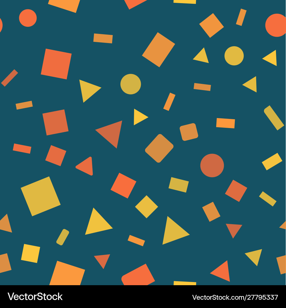 A pattern simple geometric shapes abstract Vector Image