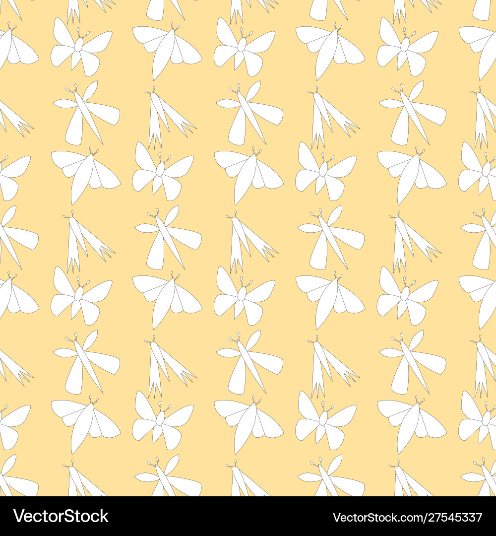 Colorful butterfly pattern for background notebook Colorful butterfly pattern for background notebook Vector Image