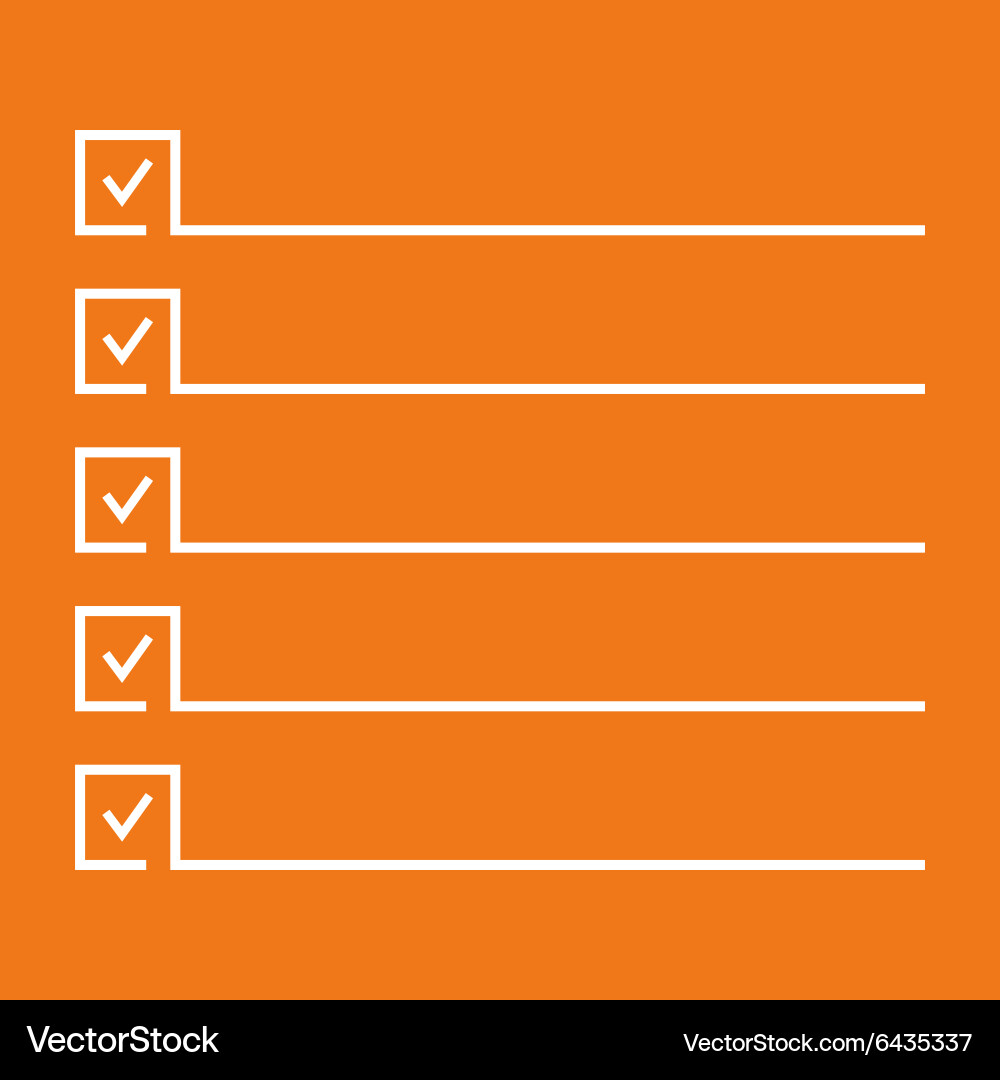 Notebook with to do list Vector Image